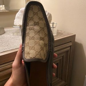 Gucci Brown canvas driver size 12